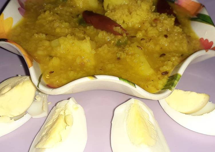 Moong Dal Dalia Khichri.