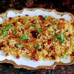 A picture of Rajma Pulav.