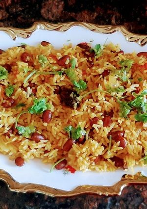 A picture of Rajma Pulav.