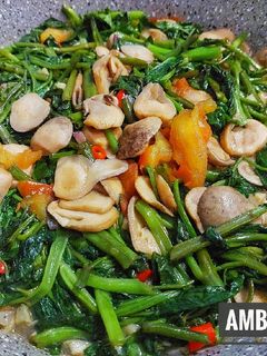 Foto resep Tumis Kangkung Jamur