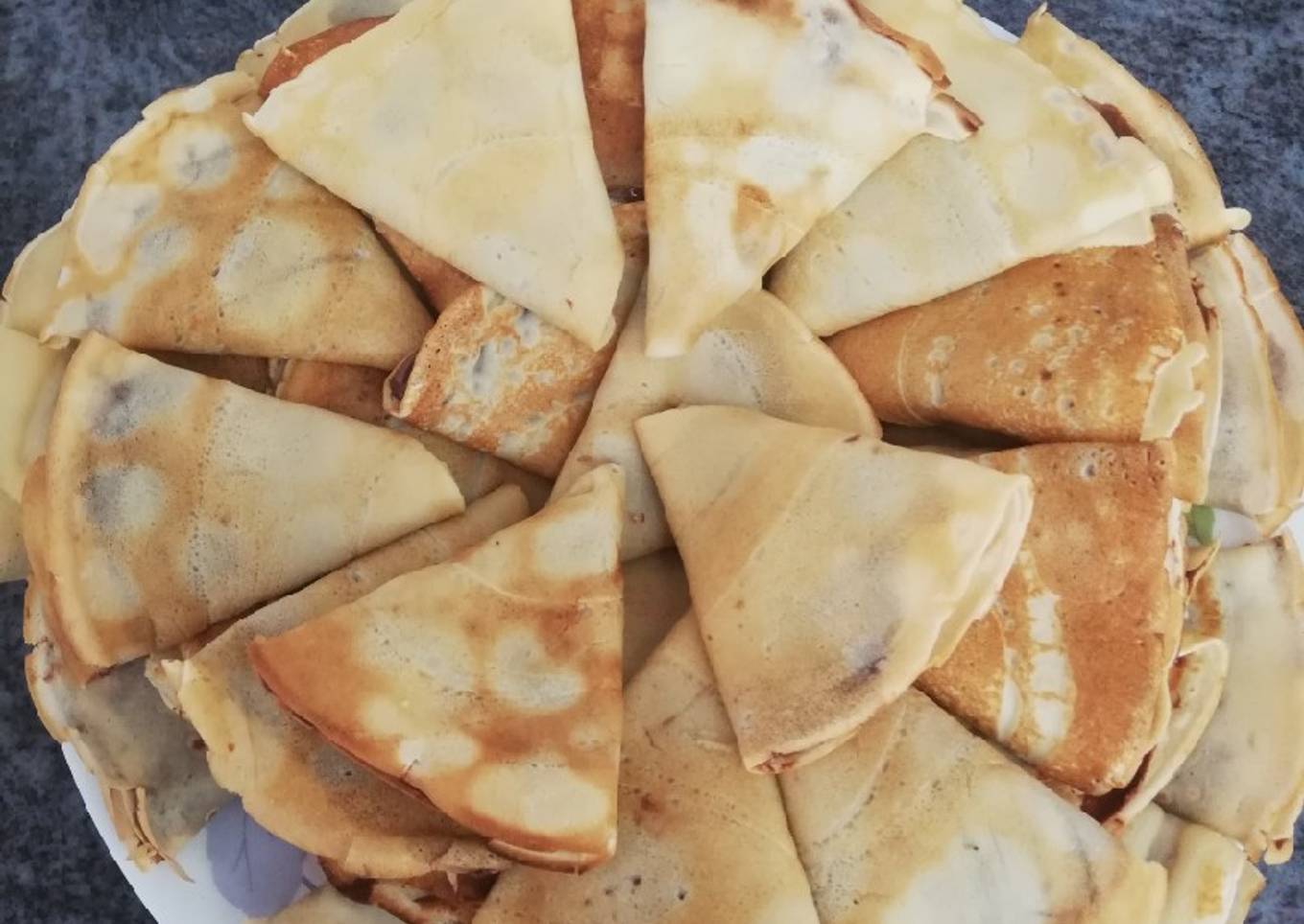 Creps caseros de Nutella y plátano