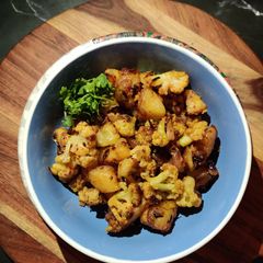 Stir fry gobhi aloo A picture of Stir fry gobhi aloo.