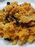 Cuscús de gambas al ajillo y algas wakame
