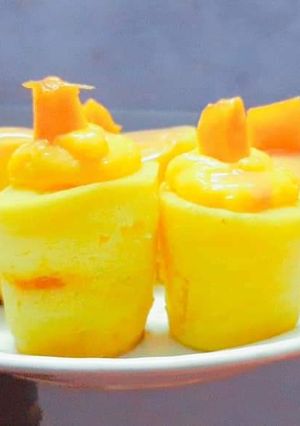 A picture of Mango cupcakes.