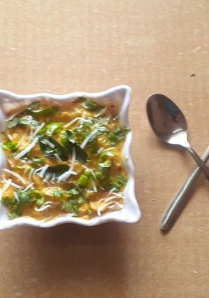 A picture of Dal dhokli.