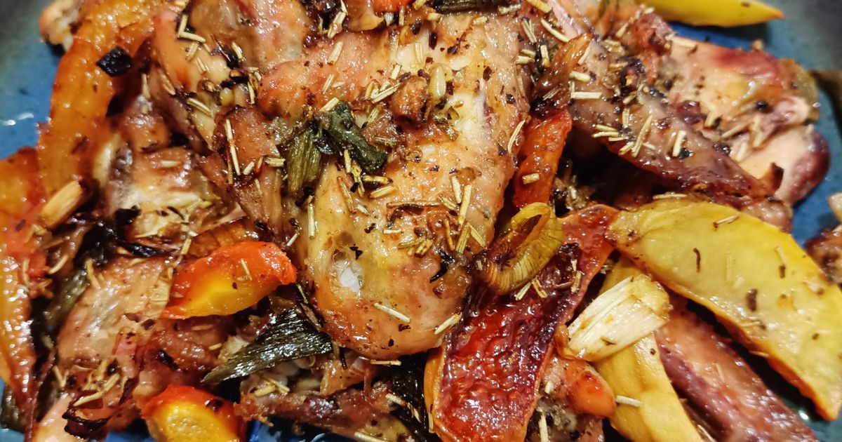 Classic Roasted Rosemary Chicken - Sayap Ayam Panggang Rosemary