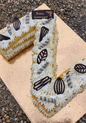 Vaníliás betű torta recept fotója