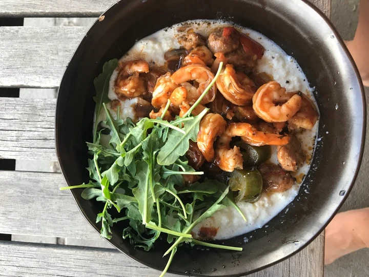 Recipe Shrimp &amp;amp; Cauliflower “Grits” the Awesome  Makes you drool