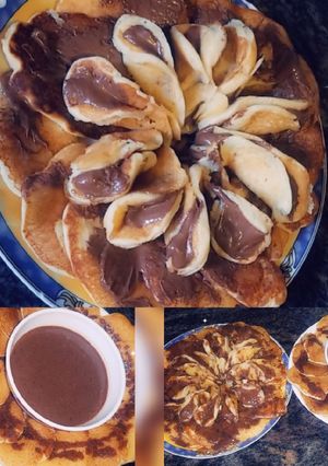 صورة لوصفة بان كيك بالنوتيلا 😋