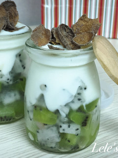 【玻璃罐甜點】綜合水果優格 的食譜成品照片