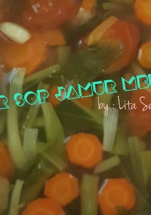 Foto resep Sayur Sop Jamur Merang