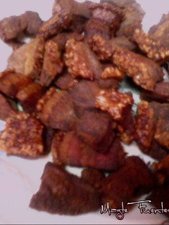 Una foto de Torreznos de panceta adobada