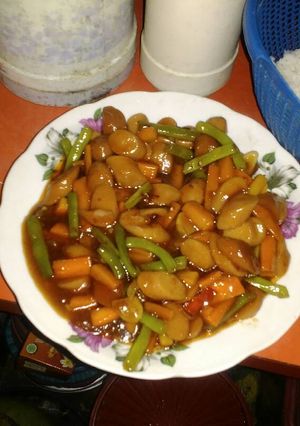 Foto resep sosis asam manis
