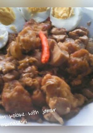 Foto resep Ayam koloke with jamur