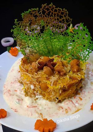 A picture of Chola dum biryani.