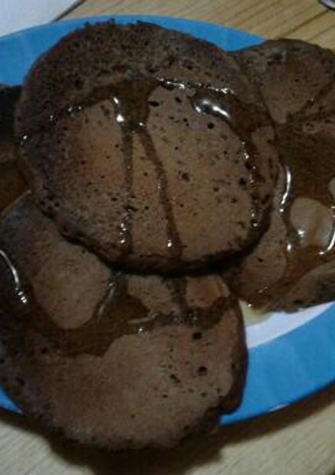 Una foto de Panqueques de chocolate y café