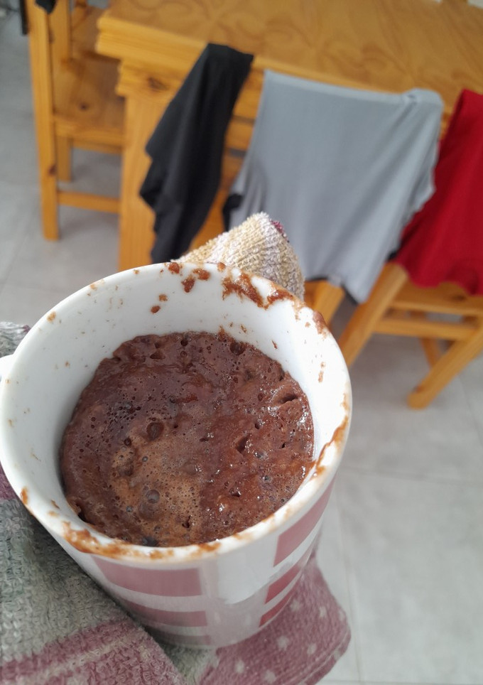 Una foto de Torta en taza sin harina y sin horno