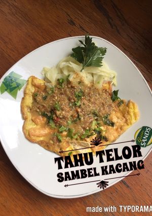 Foto resep Tahu telor sambel kacang