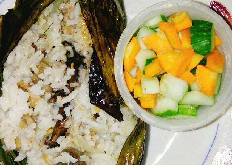 Pepes nasi ati ampela