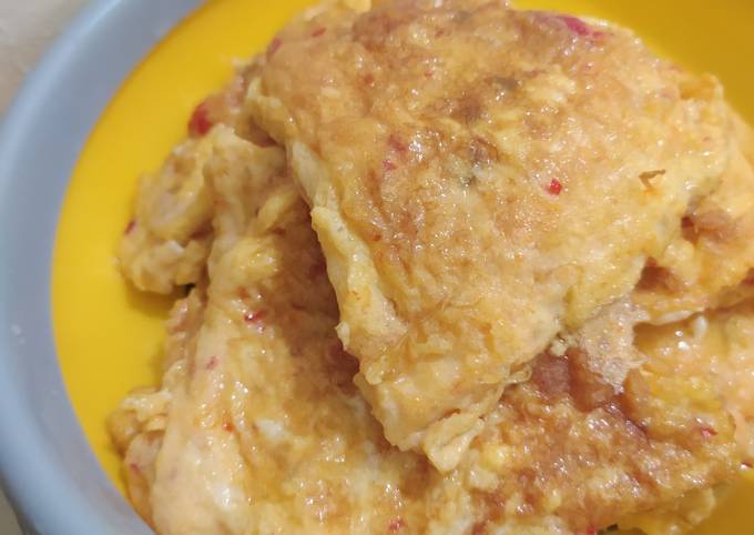 Resep: Telor Dadar Sambal Bawang Ekonomis Untuk Jualan