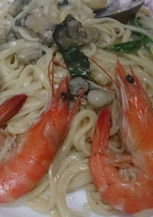 【愛在家裡麵x好勁道】海鮮炒麵 的食譜成品照片