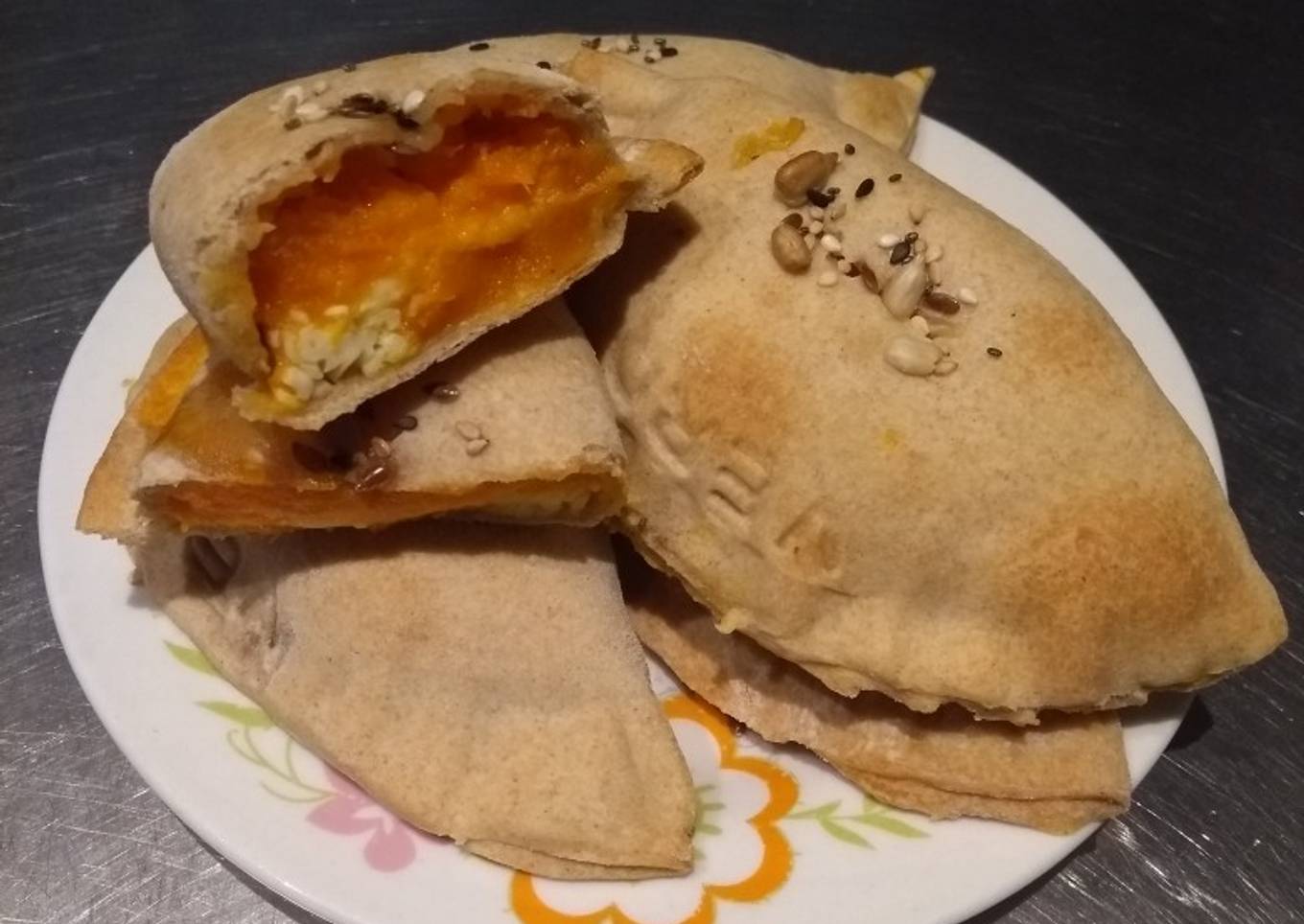 Empanadas de calabaza con masa integral