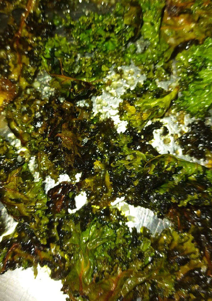 Una foto de Chips de kale