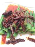 Okra With Sun Dried Tomato Spicy Sauce