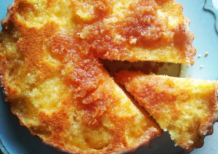 Steps to Make Perfect Torta morbida allo yogurt con marmellata di limoni