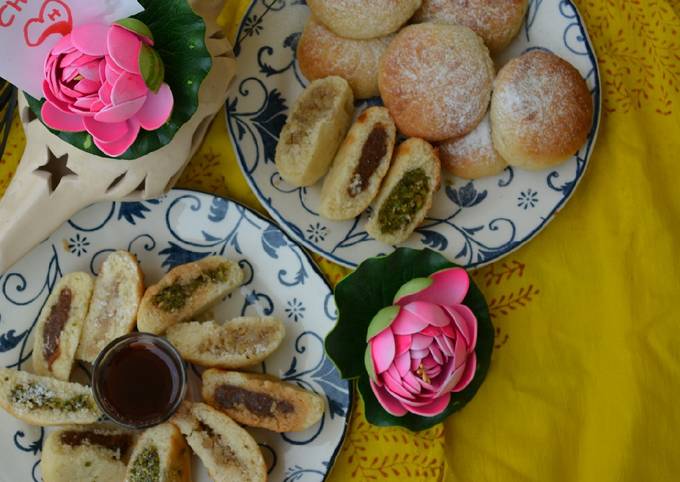 Recipe of Super Quick Makrout with three stuffing (cookies)