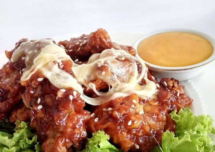 CHICKEN FIRE ALA RICHEESE dan Saus Keju versi EKONOMIS