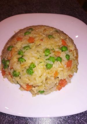 Zöldséges rizses hús recept fotója