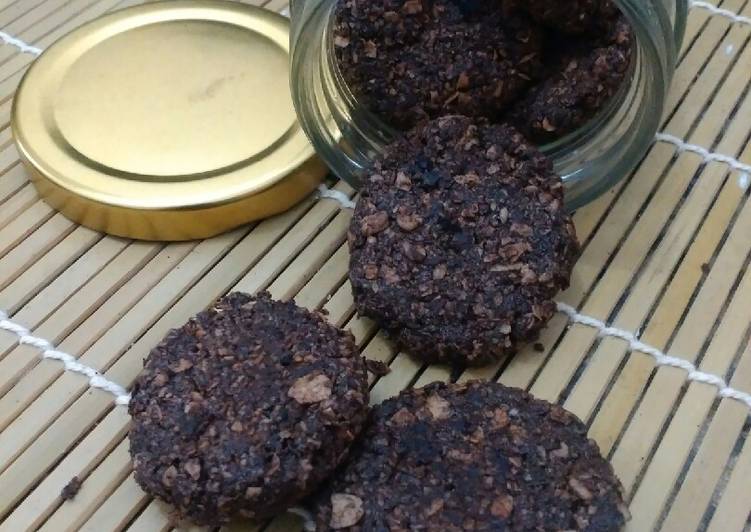 Resep Choco Oat Cookies (tanpa oven) oleh Anggun Ross - Cookpad