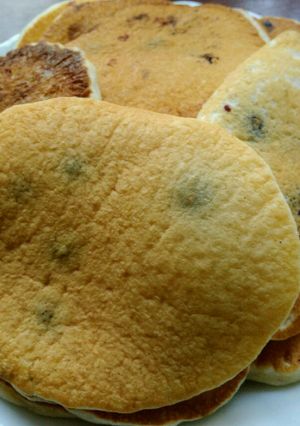 Zdjęcie przepisu Pancakes z borówkami amerykańskimi.