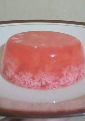 Foto resep Puding Lumut Merah Putih