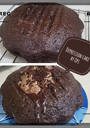 Foto resep Coklat cake tanpa telur (Depression cake)