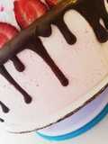 Pastel de dos sabores con cheesecake de Oreo