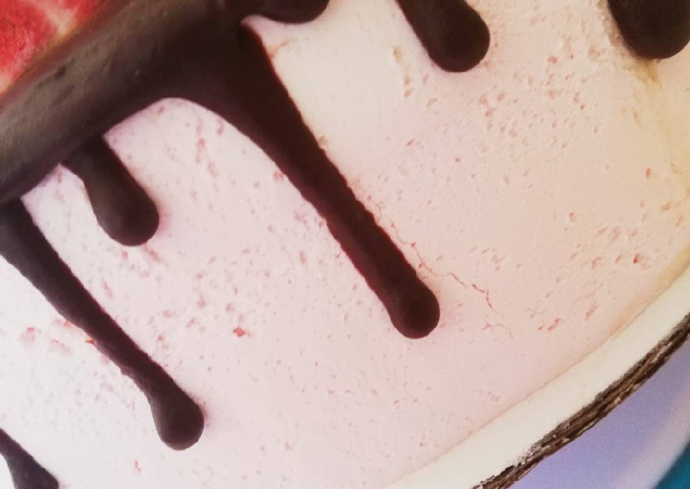 Pastel de dos sabores con cheesecake de Oreo
