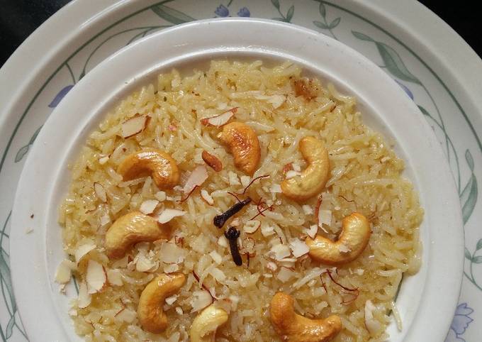 Simple Way to Prepare Quick Narali Bhaat (Sweet Coconut Rice)