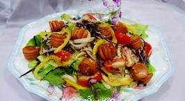 Hình ảnh món Salad xúc xích sốt mè rang
