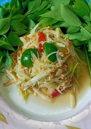 รูปของ ส้มตำไทย-ใส่ถั่ว สูตรโบราณ