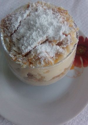 Φωτογραφία της συνταγής Μιλφέιγ με σαβαγιάρ και βελούδινη κρέμα