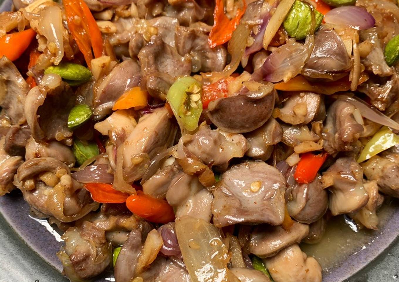 Tumis Ampela Pedas