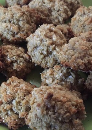 Una foto de Coquitos de coco y avena (apto también para celiacos, SIN GLUTEN)