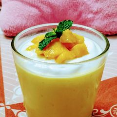 Eggless Mango Mousse A picture of Eggless Mango Mousse.