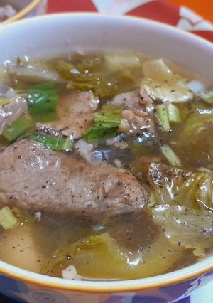 Hình của món Canh dưa chua nấu bò.