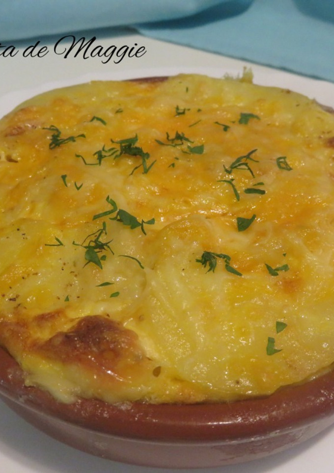 Una foto de Pastel de patata con atún y queso