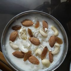 Sabudana kheer A picture of Sabudana kheer.