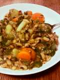 Seasonal Autumn English Veg and Black-Eyed Pea Curry (Masala Chawli)