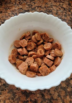 A picture of Pepper Sausage (Franks).